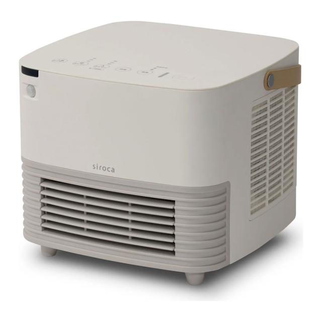 シロカ 人感センサー機能付きセラミックファンヒーター（ホワイト） 【暖房器具】siroca ポカ CUBE　リモコンつき SH-CF251返品種別A