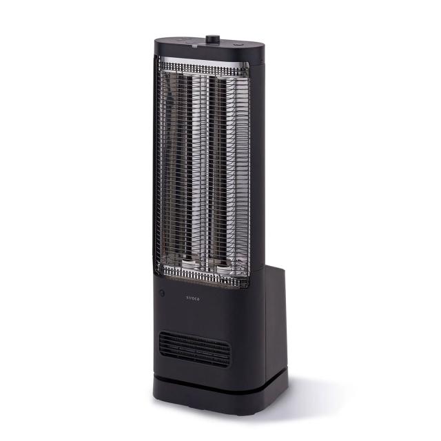 シロカ SH-FC251(K) 電気ストーブ　ブラック【暖房器具】足元ファンヒーター付き 遠赤外線暖房機 にこポカ　siroca[SHFC251K] 返品種別A