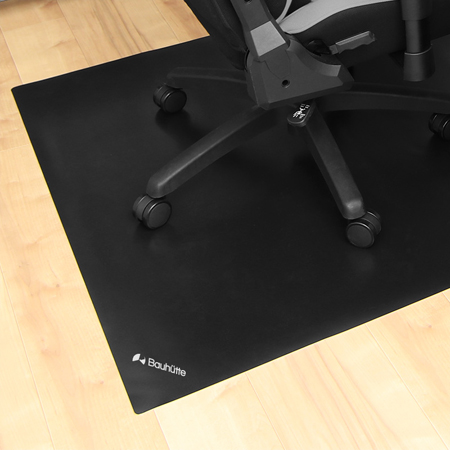 バウヒュッテ BCM-160BK デスクごとチェアマット (幅160cm×奥行130cm) ブラックBauhutte[BCM160BK] 返品種別A_1