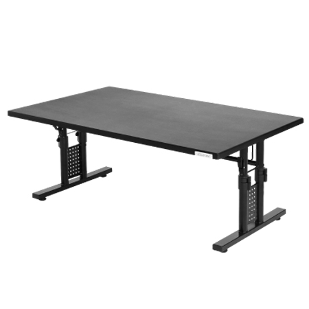 バウヒュッテ BHD-1200L 昇降式ローデスク（幅120×奥行55cm）ブラックBauhutte　ゲーミングデスク　ロータイプ[BHD1200L] 返品種別A