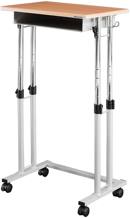 バウヒュッテ BHD-600H-NA スクールスタンディングデスク（ウッド・幅63.9×奥行40cm）Bauhutte　昇降式　木目[BHD600HNA] 返品種別A