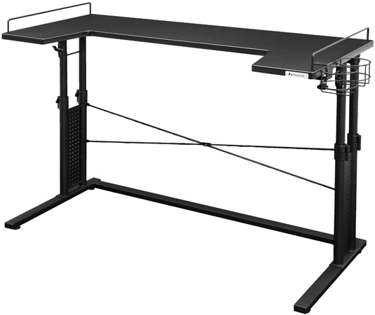 バウヒュッテ BHD-1200BD-BK ベッドデスク 昇降式 (幅120cm×奥行50cm) ブラックBauhutte[BHD1200BDBK] 返品種別A