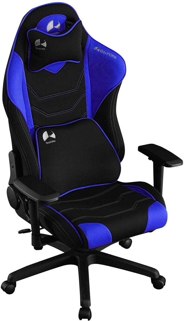 バウヒュッテ G-530-BU ゲーミングチェア（ブルー）Bauhutte[G530BU] 返品種別A