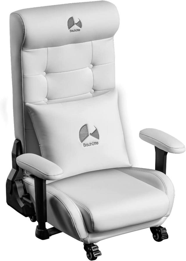 バウヒュッテ ゲーミングソファ座椅子2　PUレザータイプ（ホワイト） Bauhutte　Gaming Floor Sofa Chair 2 GX-370PU-WH返品種別A