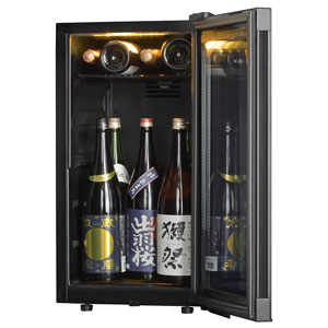 さくら製作所 SB22 ワインセラー(22本収納) 【右開き】 ブラックZERO  