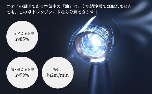 BOLANI CXX-20-TBX7-BK 卓上レンジフード　ブラックBOLANI[CXX20TBX7BK] 返品種別A_7