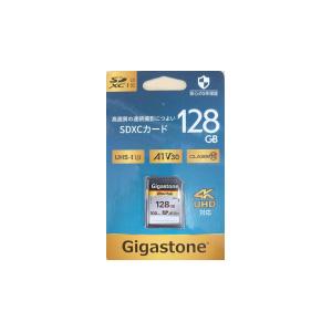 Gigastone｜ギガストーン GJSX-128GV3A1 SDXCメモリーカード 128GB Class10 UHS-I U3 V30[GJSX128GV3A1] 返品種別B_1