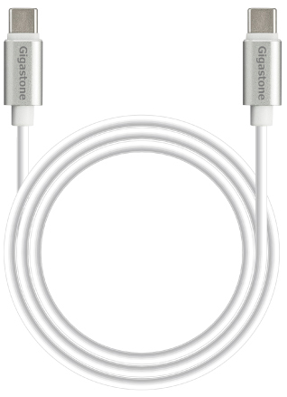 Gigastone（ギガストーン） GJC-15CCWH PD対応 USB Type-C to Type-Cケーブル 1.5m[GJC15CCWH] 返品種別A