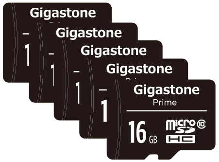 Gigastone｜ギガストーン GJM10-16G5PK microSDHCカード 16GB Class10（ジッパーバック包装）【5枚セット】[GJM1016G5PK] 返品種別B