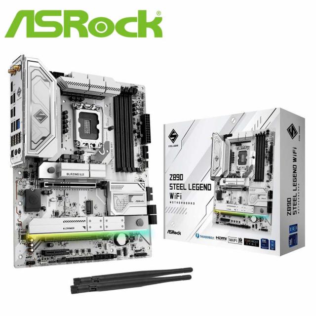 ASRock｜アスロック Z890STEELLEGENDWIF ASRock Z890 Steel Legend WiFi マザーボード[Z890STEELLEGENDWIF] 返品種別B