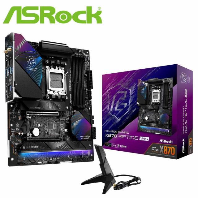ASRock｜アスロック X870RIPTIDEWIFI ASRock X870 Riptide WiFi マザーボード[X870RIPTIDEWIFI] 返品種別B