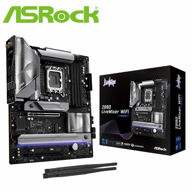 ASRock｜アスロック Z890LIVEMIXERWIFI ASRock Z890 LiveMixer WiFi マザーボード[Z890LIVEMIXERWIFI] 返品種別B