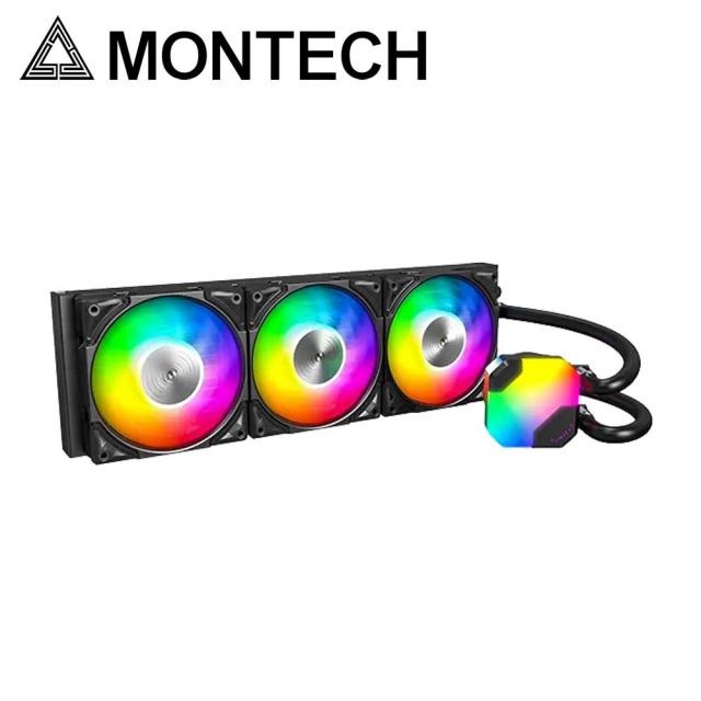 MONTECH｜モンテック HYPERFLOW_ARGB_360_B HyperFlow ARGB 360シリーズ オールインワン簡易水冷CPUクーラー ARGBトリプルファン（ブラック）[HYPERFLOWARGB360B] 返品種別B