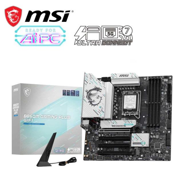 MSI｜エムエスアイ MSI B860M GAMING PLUS WIFI マザーボード Intel Core Ultra 200S（LGA1851）対応 B860M GAMING PLUS WIFI返品種別B