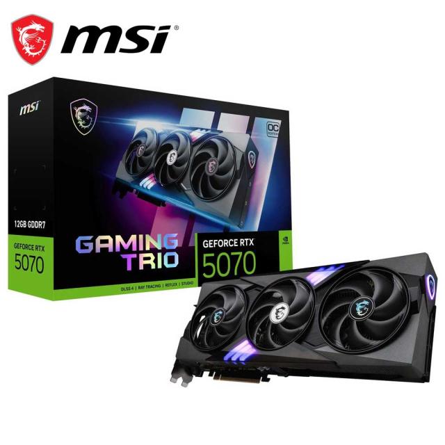 MSI｜エムエスアイ 5070GAMINGTRIOOC MSI GeForce RTX 5070 12G GAMING TRIO OC / PCI Express 5.0 グラフィクスゲーム盤（黒いこと）[5070GAMINGTRIOOC] 返品カテゴリー化B
