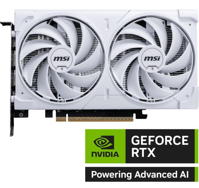 MSI｜エムエスアイ MSI GeForce RTX 5060 8G VENTUS 2X OC WHITE / PCI Express 5.0 グラフィックスボード RTX50608GVEN2XOCW返品種別B_1
