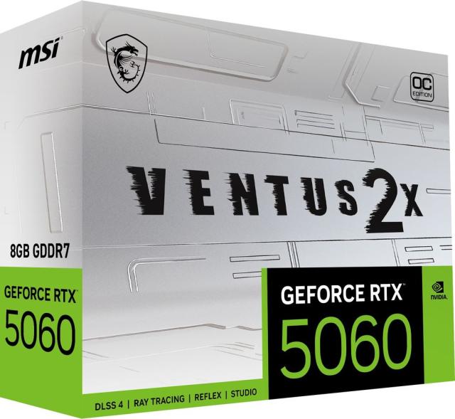 MSI｜エムエスアイ MSI GeForce RTX 5060 8G VENTUS 2X OC WHITE / PCI Express 5.0 グラフィックスボード RTX50608GVEN2XOCW返品種別B_10