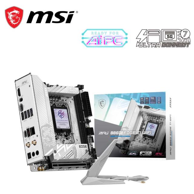 MSI｜エムエスアイ MPGB860IEDGETIWIFI MSI MPG B860I EDGE TI WIFI マザーボード（ホワイト）[MPGB860IEDGETIWIFI] 返品種別B