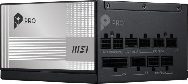 MSI｜エムエスアイ PROA850PLPCIE5 MSI PRO A850PL PCIE5 ATX 3.1対応 電源ユニット（ブラック）[PROA850PLPCIE5] 返品種別B_6