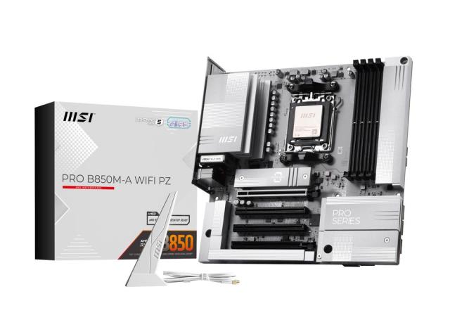 MSI｜エムエスアイ PROB850M-AWIFIPZ MSI PRO B850M-A WIFI PZ マザーボード（ホワイト）[PROB850MAWIFIPZ] 返品種別B_1