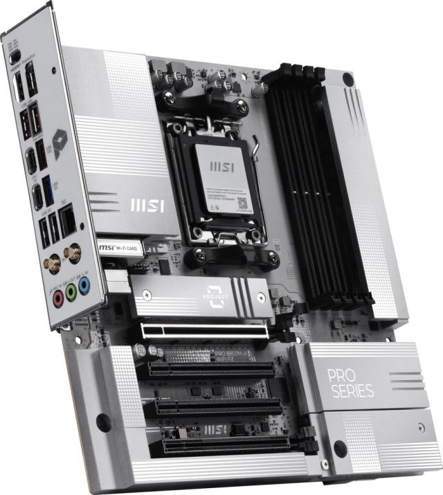 MSI｜エムエスアイ PROB850M-AWIFIPZ MSI PRO B850M-A WIFI PZ マザーボード（ホワイト）[PROB850MAWIFIPZ] 返品種別B_4