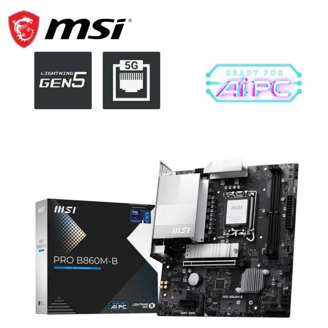 MSI｜エムエスアイ PROB860M-B MSI PRO B860M-B マザーボード（ホワイト）[PROB860MB] 返品種別B