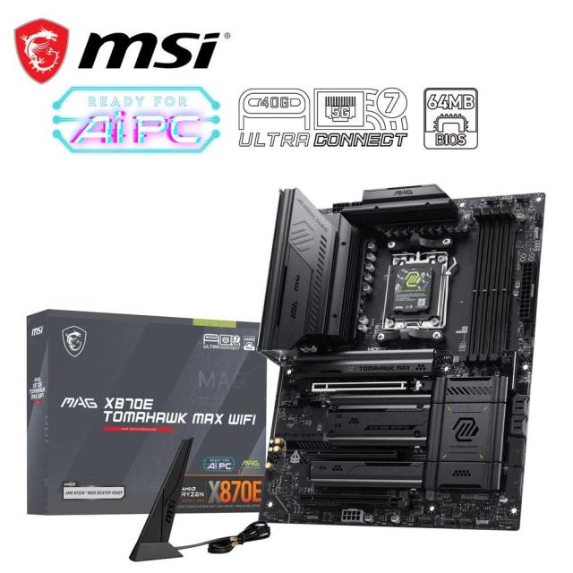 MSI｜エムエスアイ X870ETOMAHAWKMAX MSI MAG X870E TOMAHAWK MAX WIFI マザーボード[X870ETOMAHAWKMAX] 返品種別B