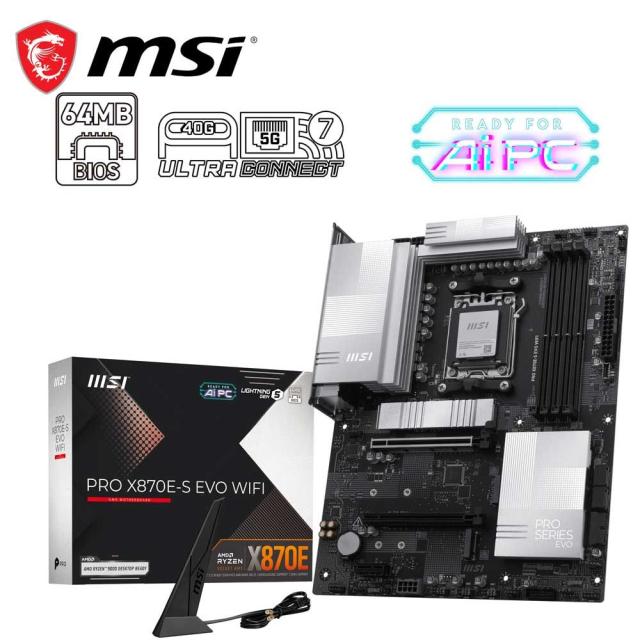 MSI｜エムエスアイ PROX870E-SEVOWIFI MSI PRO X870E-S EVO WIFI マザーボード[PROX870ESEVOWIFI] 返品種別B