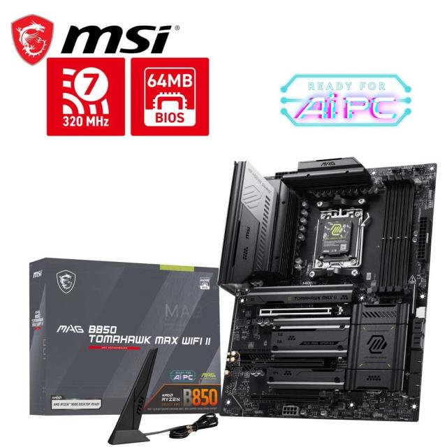MSI｜エムエスアイ B850TOMAHAWKMAXII MSI MAG B850 TOMAHAWK MAX WIFI II マザーボード[B850TOMAHAWKMAXII] 返品種別B