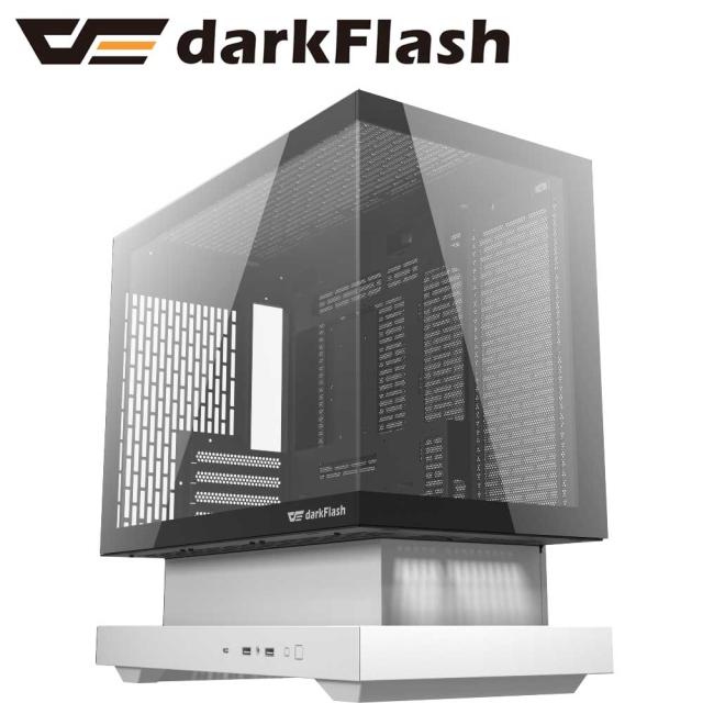 darkFlash｜ダークフラッシュ F1-B＆W-COMBO FLOATRON F1 M-ATX PCケース（ホワイト＆ブラック）[F1BWCOMBO] 返品種別B 8,954円
