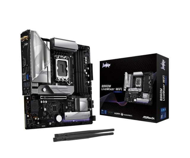 ASRock｜アスロック ASRock B860M LiveMixer WiFi マザーボード Intel Core Ultra 200S（LGA1851）対応 B860MLIVEMIXERWIFI返品種別B