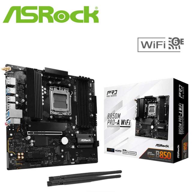 ASRock｜アスロック B850M-PRO-A-WIFI ASRock B850M Pro-A WiFi マザーボード[B850MPROAWIFI] 返品種別B