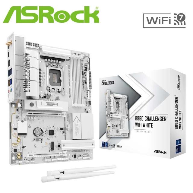 ASRock｜アスロック B860CHWIFIWH ASRock B860 Challenger WiFi 7 マザーボード（ホワイト）[B860CHWIFIWH] 返品種別B