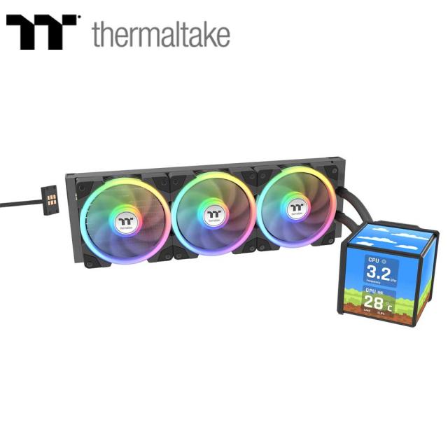Thermaltake｜サーマルテイク CL-W481-PL12SW-A 水冷一体型CPUクーラー MINECUBE 360 Ultra Black All-In-One Liquid Cooler System（ブラック）[CLW481PL12SWA] 返品種別B