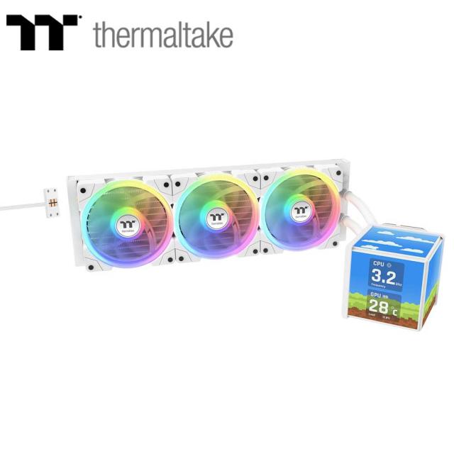 Thermaltake｜サーマルテイク CL-W482-PL12SW-A 水冷一体型CPUクーラー MINECUBE 360 Ultra Snow All-In-One Liquid Cooler System（ホワイト）[CLW482PL12SWA] 返品種別B