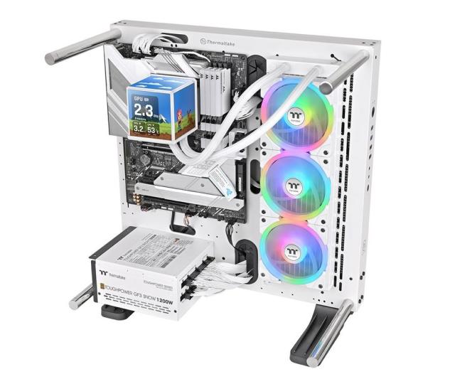 Thermaltake｜サーマルテイク CL-W482-PL12SW-A 水冷一体型CPUクーラー MINECUBE 360 Ultra Snow All-In-One Liquid Cooler System（ホワイト）[CLW482PL12SWA] 返品種別B