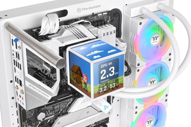 Thermaltake｜サーマルテイク CL-W482-PL12SW-A 水冷一体型CPUクーラー MINECUBE 360 Ultra Snow All-In-One Liquid Cooler System（ホワイト）[CLW482PL12SWA] 返品種別B