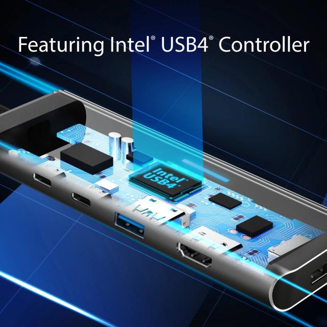 ジェイファイブクリエイト JCD401 USB4 デュアルディスプレイ4K マルチハブ（スペースグレー）j5create[JCD401] 返品種別A_3