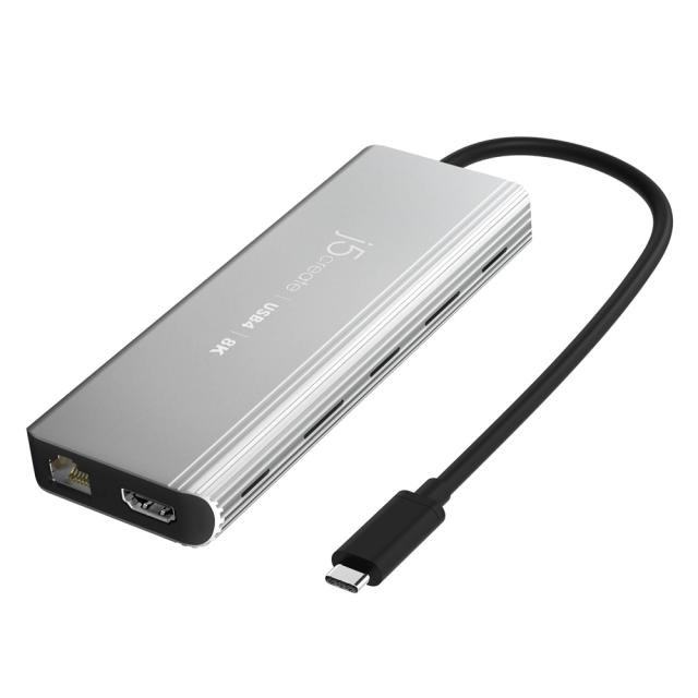 ジェイファイブクリエイト JCD403 USB4 8K 2.5G LAN 6in1マルチハブ（スペースグレー）j5create[JCD403] 返品種別A_1