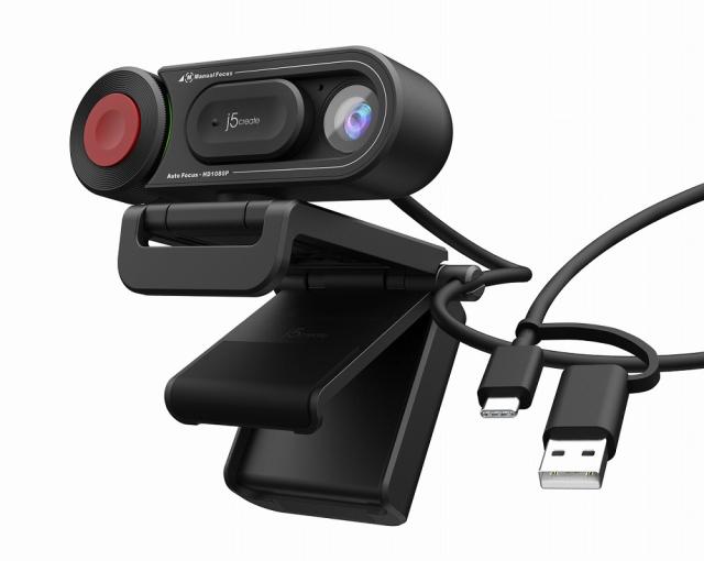 ジェイファイブクリエイト JVU250 AF/MF切替 書画カメラ機能搭載 USBフルHD Webカメラj5create[JVU250] 返品種別A