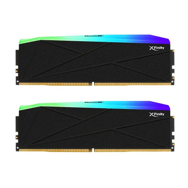 V-Color XFinity RGB Series PC5-57600 / DDR5 7200 Mhz メモリモジュール 24GB × 2枚組（Black） TMXFL2472834KWK返品種別B