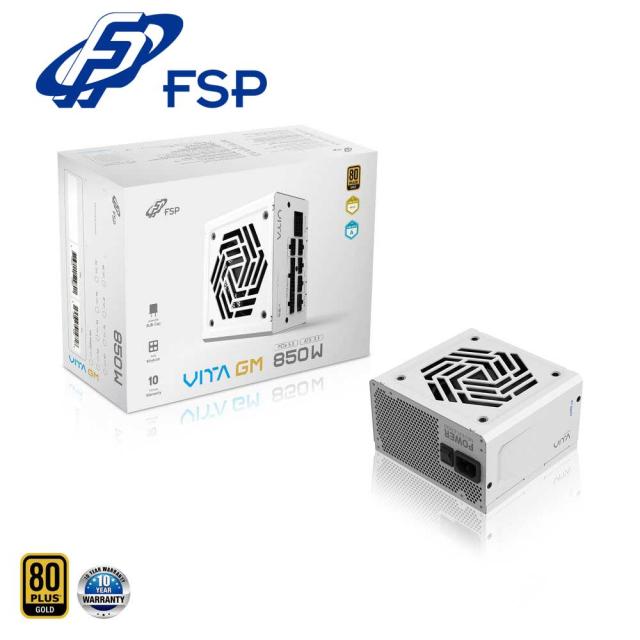 FSP｜エフエスピー VITA-850GMW ATX 3.1・PCIe 5.1対応 フルモジュラー式電源ユニット 850W （ホワイト）VITA GM[VITA850GMW] 返品種別B