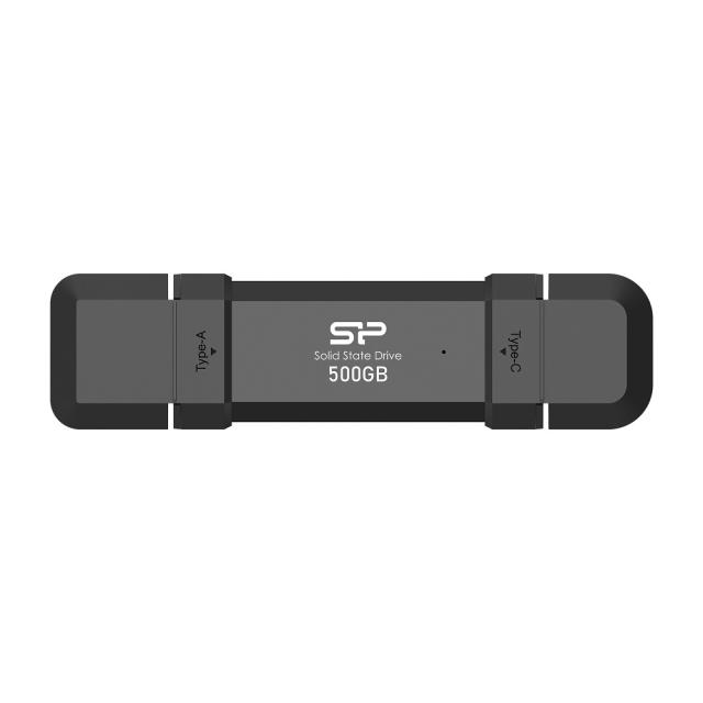 Silicon Power｜シリコンパワー DS72シリーズ 500GB USB3.2(Gen 2)Type-C/Type-A スティック型ポータブルSSD SP500GBUC3S72V1K返品種別B