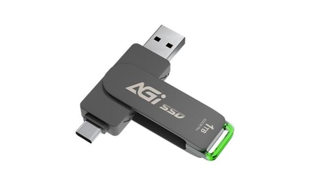 AGI｜エージーアイ TV録画対応 外付けSSD 1TB USB-C/USB-A両対応