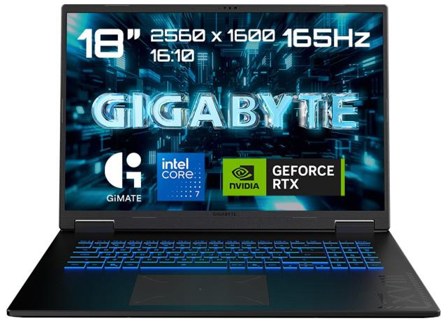 GIGABYTE｜ギガバイト A18-PRO-DYJG3JPBC4JH ゲーミングノートパソコン (18型/Windows11/Core 7 240H/メモリ 32GB/SSD 1TB/GeForce RTX 5080/英語配列)ブラックスチールGAMING A18 PRO[A18PRODYJG3JPBC4JH] 返品種別B