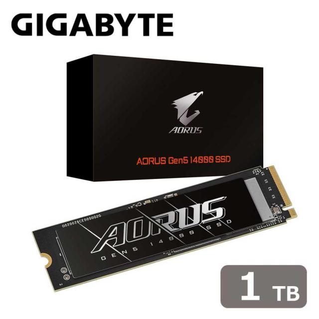 GIGABYTE｜ギガバイト AG514K1TB GIGABYTE AORUS Gen5 14000 SSD 1TB（ブラック）[AG514K1TB] 返品種別B