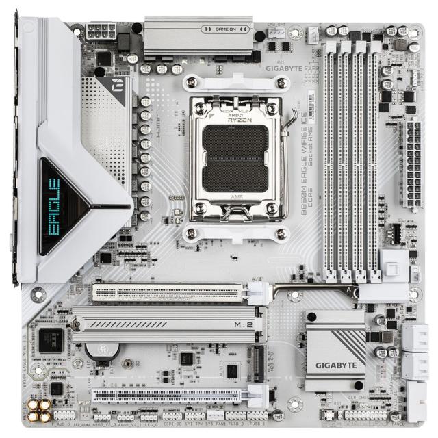 GIGABYTE｜ギガバイト B850MEAGLEWF6EICE GIGABYTE B850M EAGLE WIFI6E ICE マザーボード（ホワイト）[B850MEAGLEWF6EICE] 返品種別B_1