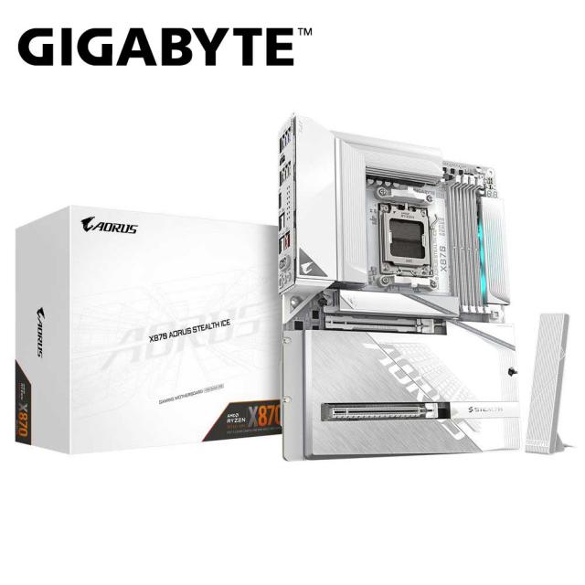 GIGABYTE｜ギガバイト GIGABYTE X870 AORUS STEALTH ICE / ATX対応 マザーボード（ホワイト） X870-A-STEALTH/ICE返品種別B