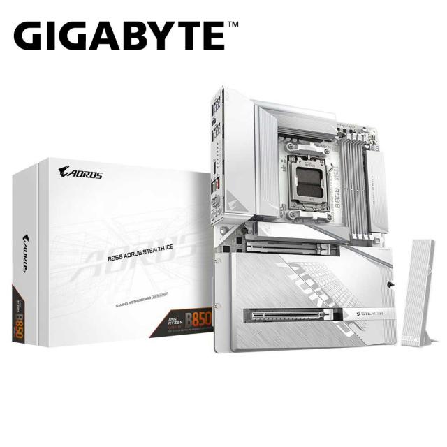 GIGABYTE｜ギガバイト GIGABYTE B850 AORUS STEALTH ICE / ATX対応 マザーボード（ホワイト） B850-A-STEAL-TH/ICE返品種別B