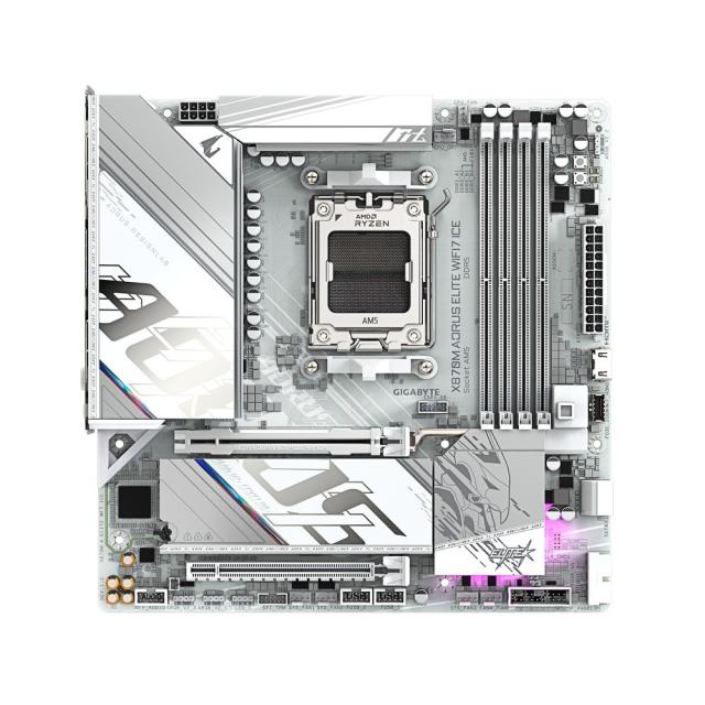 GIGABYTE｜ギガバイト GIGABYTE X870M AORUS ELITE WIFI7 ICE / Micro-ATX対応 マザーボード（ホワイト） X870M-AORUS-ELITE/WF返品種別B_2